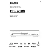 Yamaha BD-S2900 Disc Player manual cover