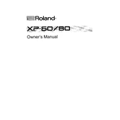 Roland XP-60 manual cover