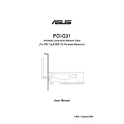 ASUS PCI-G31 Router manual cover