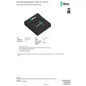 Wera 9444 Kraftform Kompakt 400 17 Box manual cover