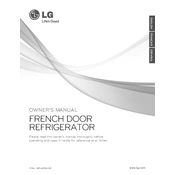 LG LFX28978SB Refrigerator manual cover