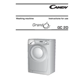 Candy GC 1562D1 1-80 manual cover