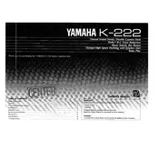 Yamaha K-222 Cassette Deck manual cover