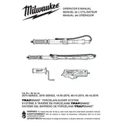 Milwaukee Trapsnake 14-50-2576 Auger manual cover