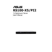 ASUS RS100-X5-PI2 Server manual cover