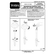 Toro Metal Mushroom Garden Light 52609 Light Kit manual cover