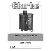 Clarke 6910100 Barrel Cast Iron Stove manual cover