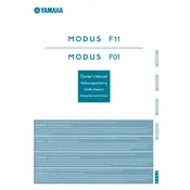 Yamaha Modus F01 Piano manual cover