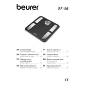 Beurer BF 195 Scale manual cover