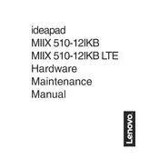 Lenovo IdeaPad Miix 510-12IKB LTE Tablet manual cover