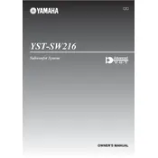 Yamaha YST-SW216 Subwoofer manual cover