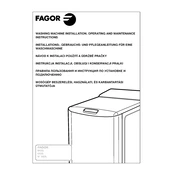 Fagor 1FET-107W Washing Machine manual cover