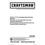 Craftsman CMCF900B Impact Wrench manual cover