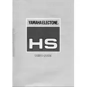 Yamaha Electone HS Keyboard manual cover