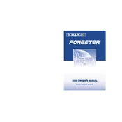 Subaru Forester L 2000 manual cover