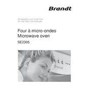 Brandt SE2305B Microwave Oven manual cover