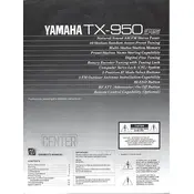 Yamaha TX-950 Tuner manual cover