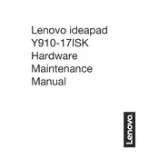 Lenovo IdeaPad Y910-17ISK Laptop manual cover