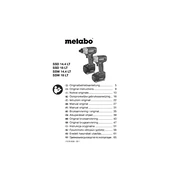 Metabo SSD 14.4 LT Wrench manual cover