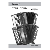 Roland FR-2 manual cover