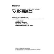 Roland VS-880 manual cover