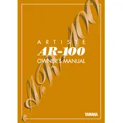 Yamaha AR-100 Keyboard manual cover