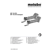 Metabo MT 18 LTX Compact Multitool manual cover