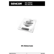 Sencor SKS 7000WH Scale manual cover