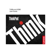 Lenovo ThinkPad T490s Laptop manual cover