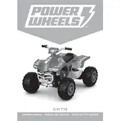 Power Wheels Mattel Barbie Pink Racing ATV GWT19 Toy manual cover