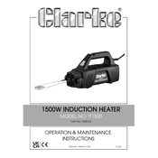 Clarke 3400765 IT1500 1500W Induction Heater manual cover