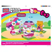 Mega Bloks Mattel Hello Kitty Fun Fair DBX89 Construction Set manual cover