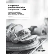 Samsung NK36R9600CM Hood manual cover