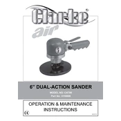 Clarke 3110800 CAT80 Dual-Action Sander manual cover