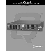 Peavey Q 215FX Equalizer manual cover