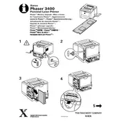 Xerox Phaser 3400 Memory Upgrade Printer manual cover