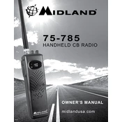 Midland 75-785 manual cover