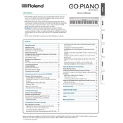 Roland GO PIANO-ALEXA BUILT-IN manual cover