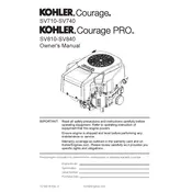 Kohler SV710 Engine manual cover