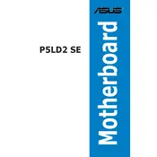 ASUS P5LD2 SE Motherboard manual cover