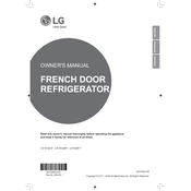 LG LSFD2491ST Refrigerator manual cover