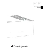 Cambridge Audio Azur 840W Amplifier manual cover