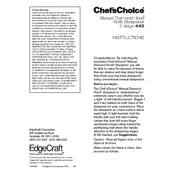 Chef's Choice 445 Sharpener manual cover