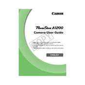 Canon PowerShot A1200 manual cover