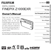 Fujifilm FinePix Z1000EXR Camera manual cover