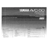 Yamaha AVC-50 Amplifier manual cover