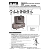 Sealey SAC42755BLN Compressor manual cover