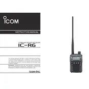 Icom IC-R6 Receiver manual cover