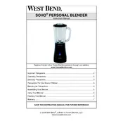 West Bend L5744 SHPB100 Blender manual cover