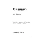 Scion xB Security System 2006 Hatchback manual cover